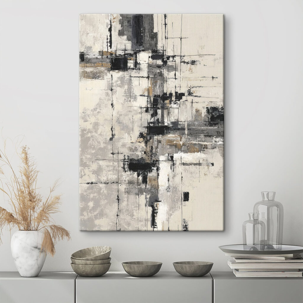 Tracce grigie su bianco — ambiente 3