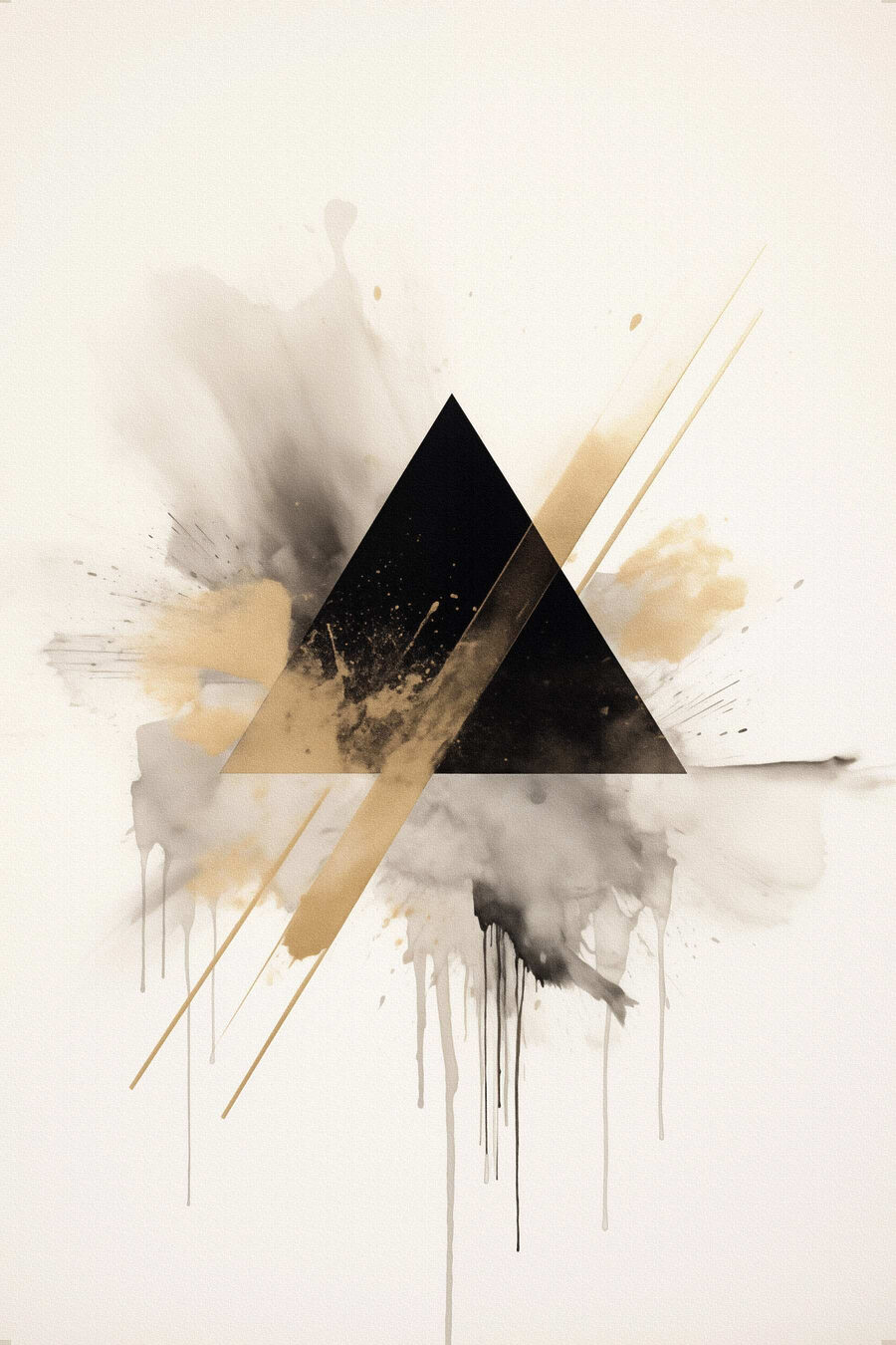 Triangolo nero e oro — design completo