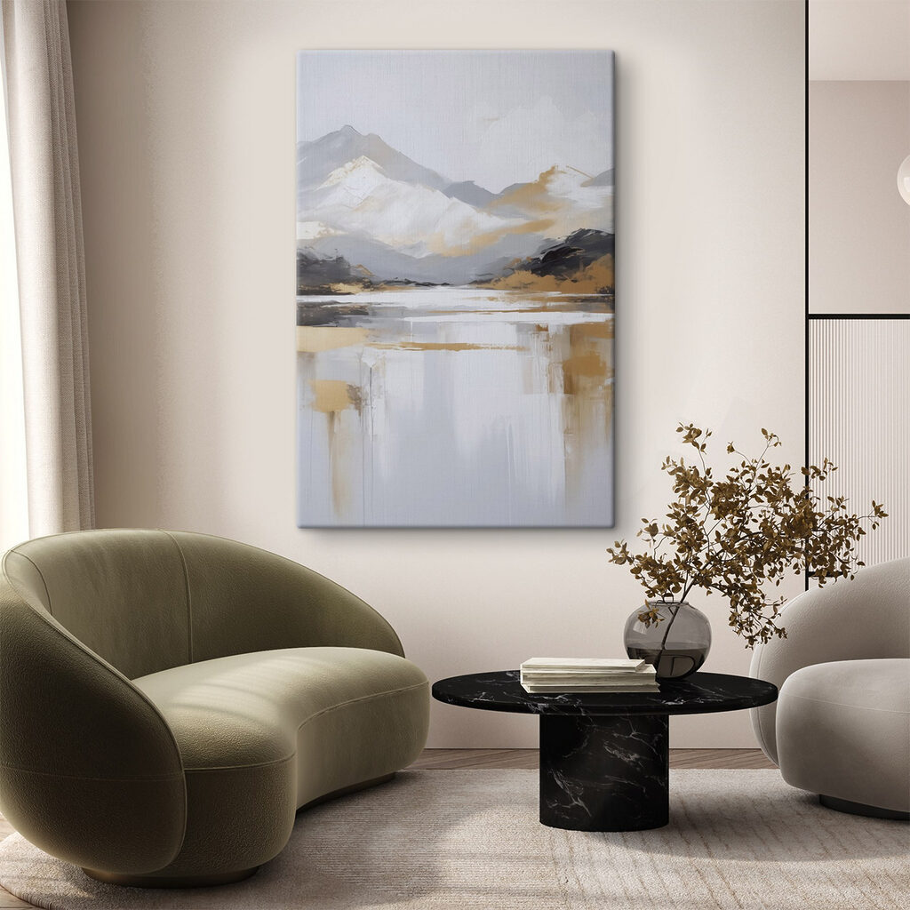 Montagne innevate e riflessi — ambiente 1