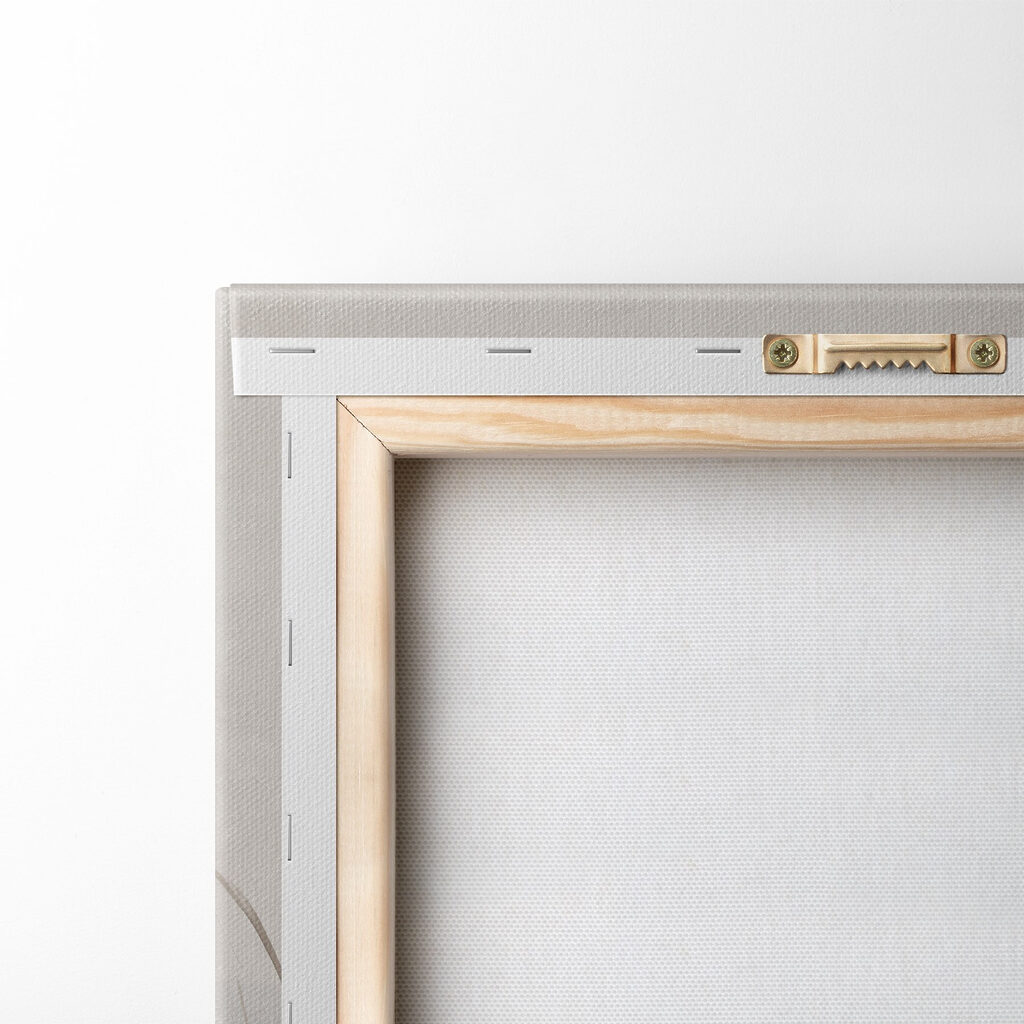 Uccelli sopra steli beige — retro