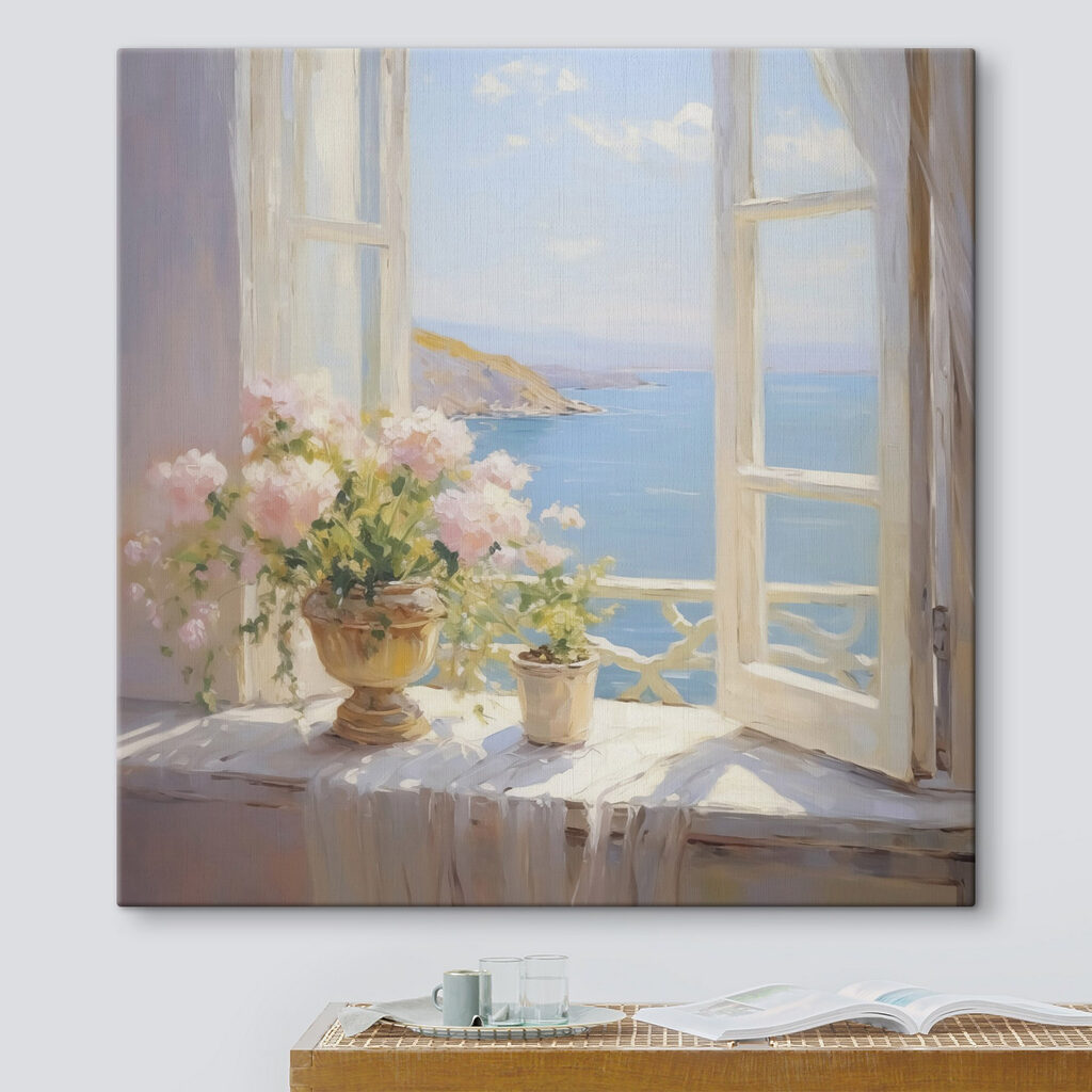 Finestra sul mare in un ambiente