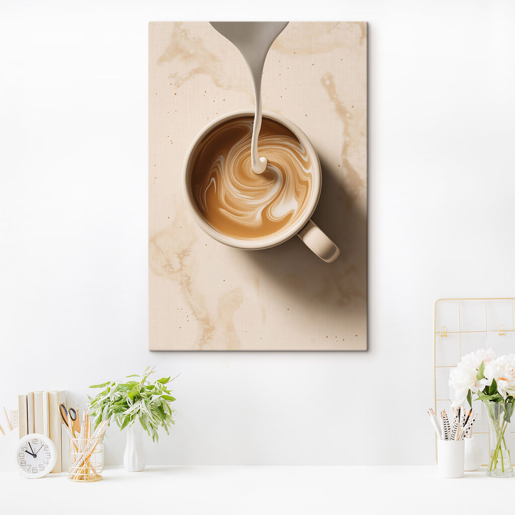 Vortice di latte in un ambiente
