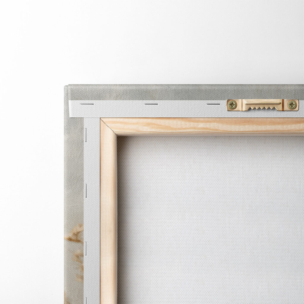 Fiori secchi su grigio — retro