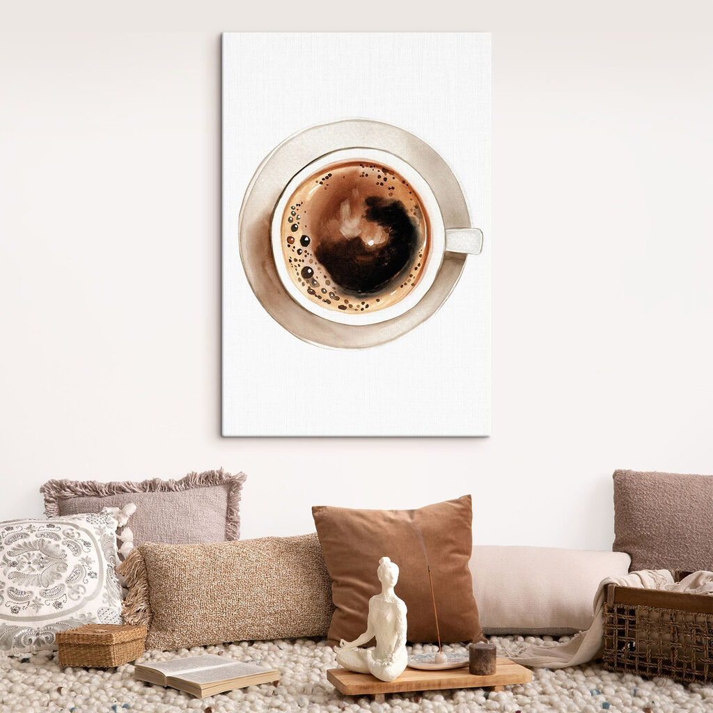 Schiuma di caffè in un ambiente