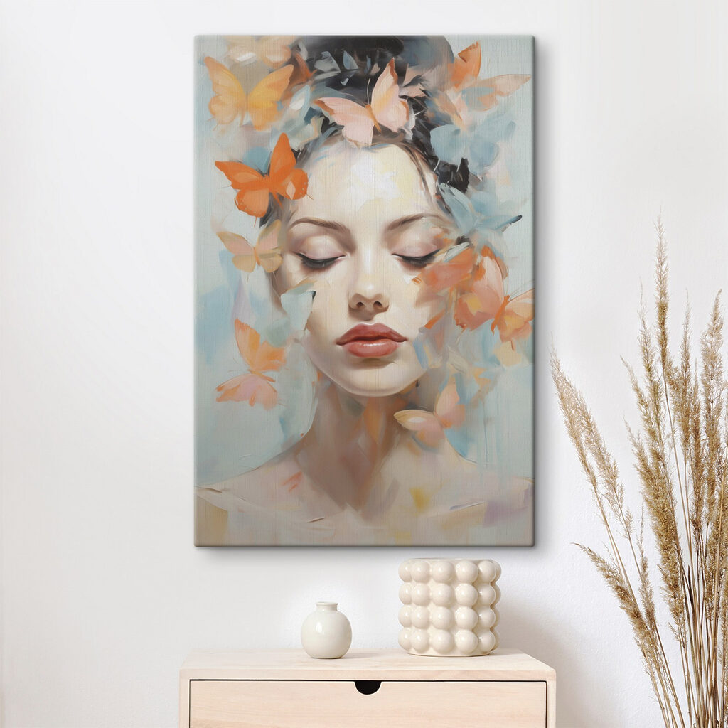 Farfalle arancioni sugli occhi — ambiente 2