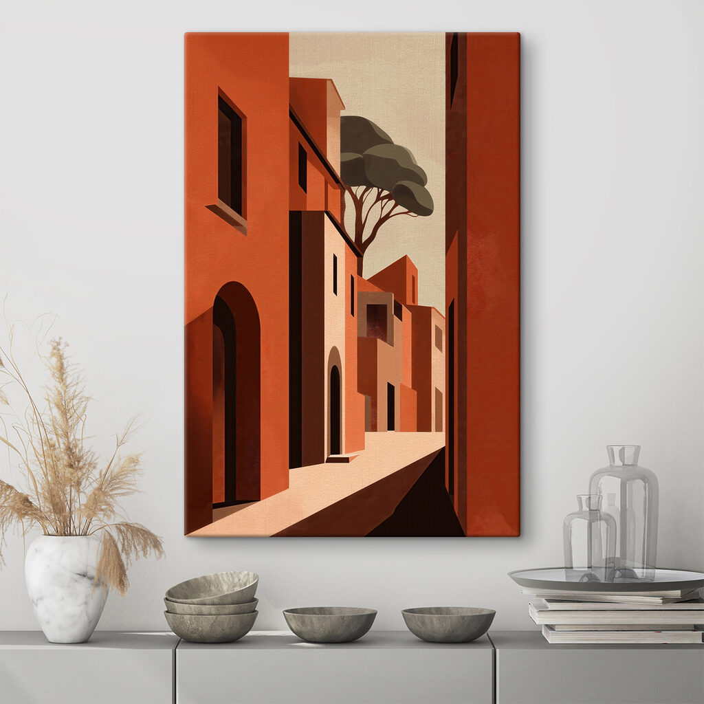 Sole sulla terracotta in un ambiente