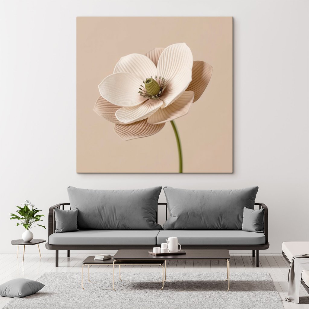 Fiore nervato color sabbia — ambiente 2