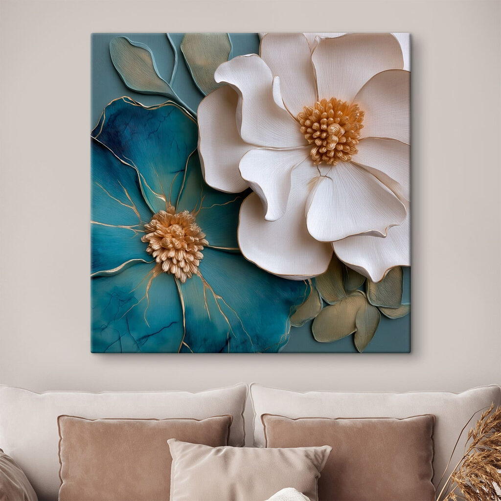 Fiore bianco e blu — ambiente 2