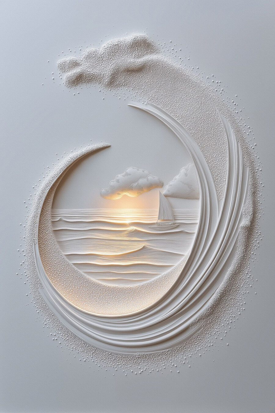 Mare tra le curve — design completo