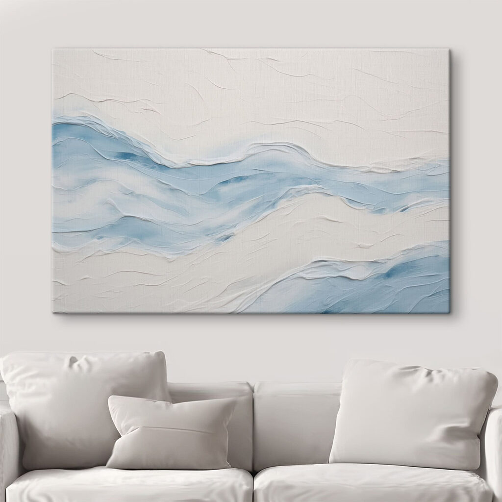 Onde blu in rilievo — ambiente 3