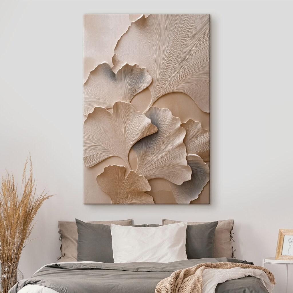 Ginkgo ondulato sul bianco — ambiente 1