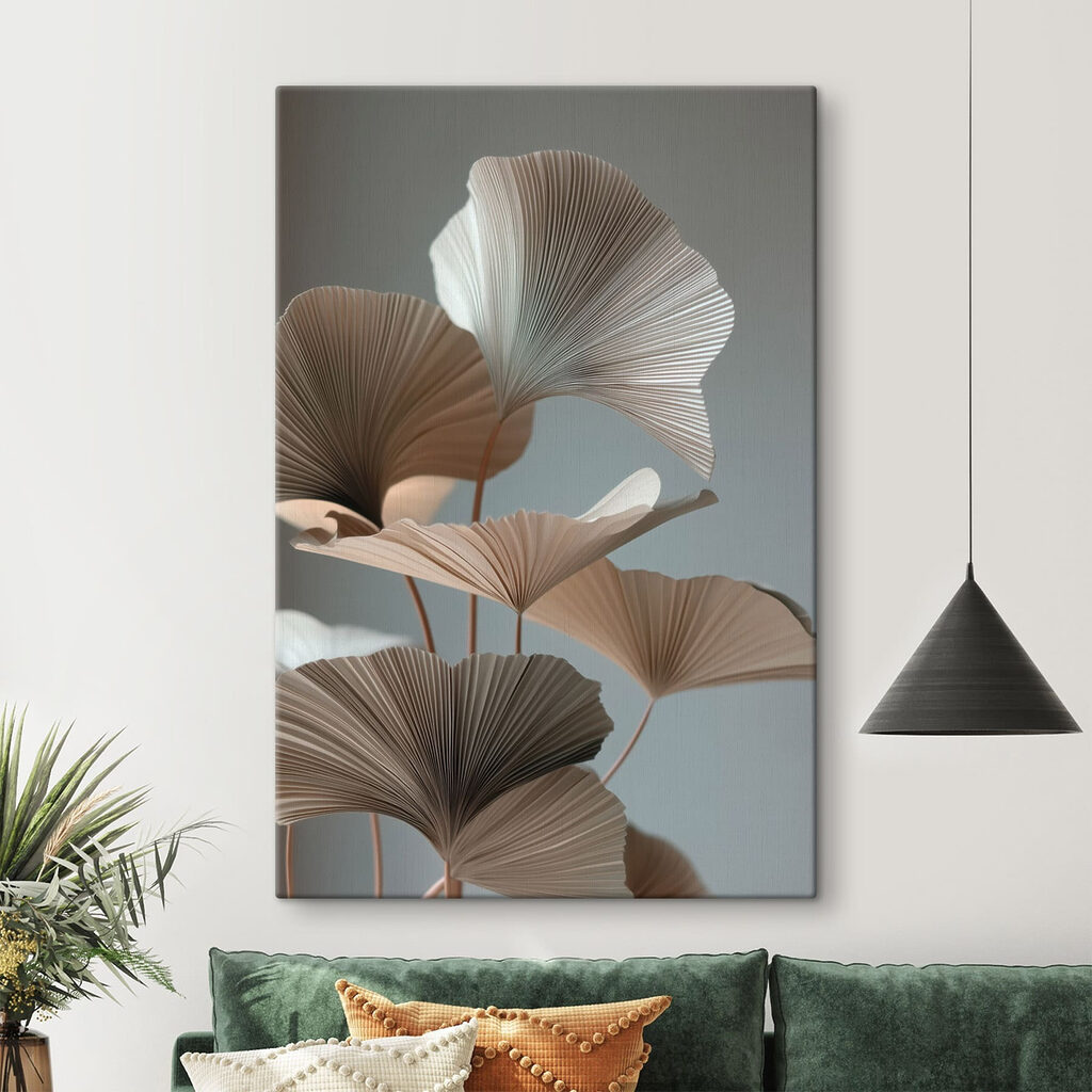 Ginkgo bruno su grigio — ambiente 2