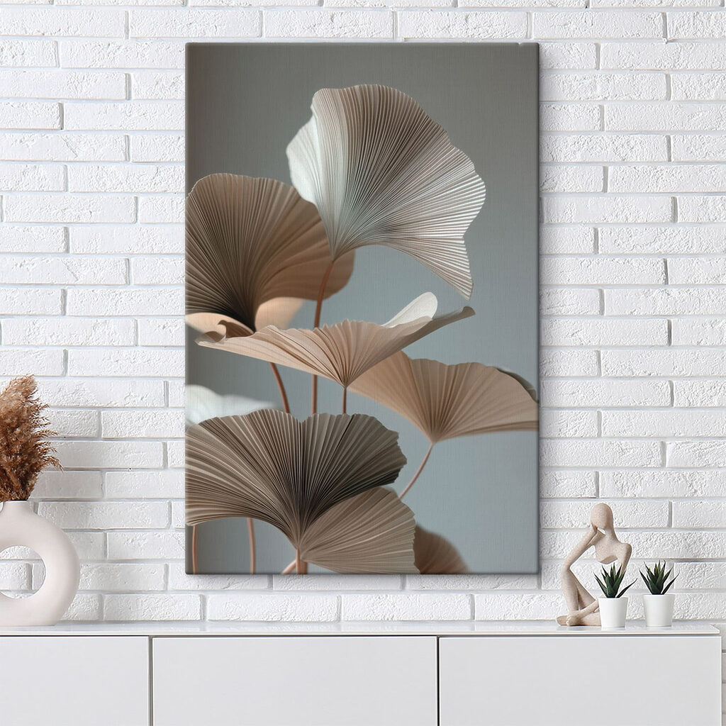 Ginkgo bruno su grigio — ambiente 3