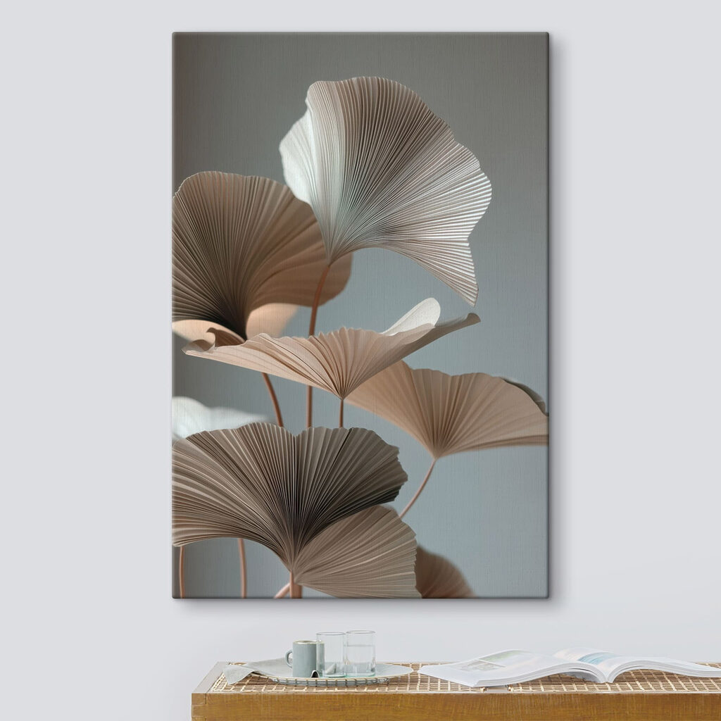 Ginkgo bruno su grigio — ambiente 1