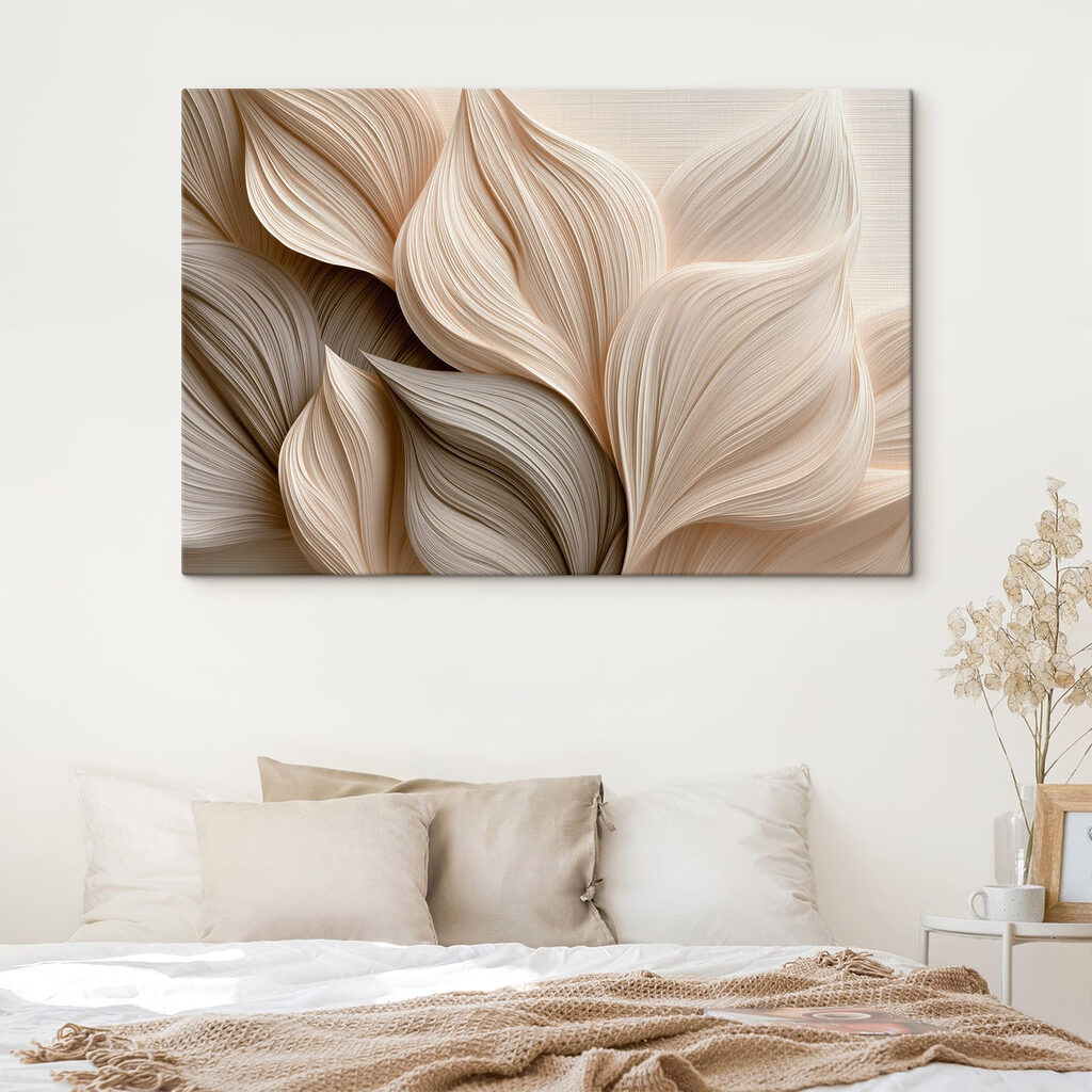 Foglie crema con nervature — ambiente 2