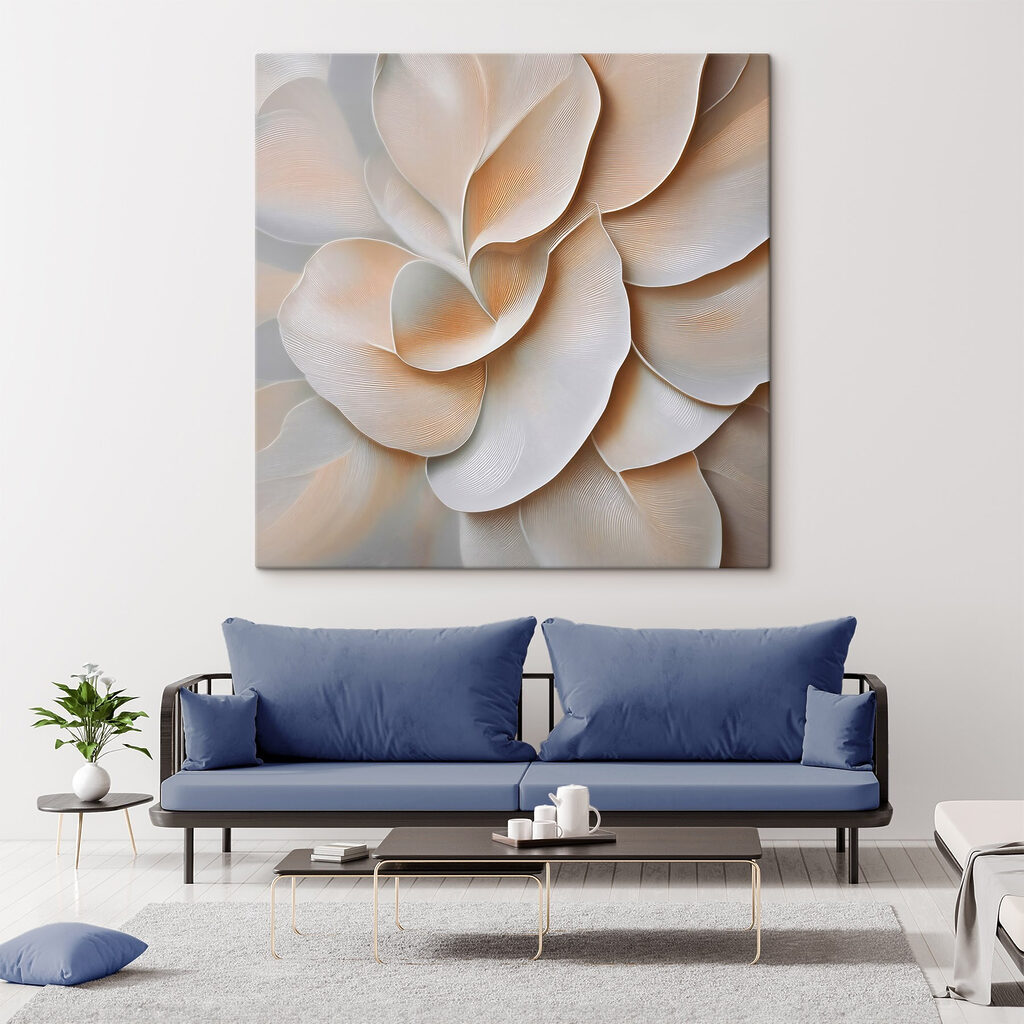 Fiori bianchi a strati — ambiente 2
