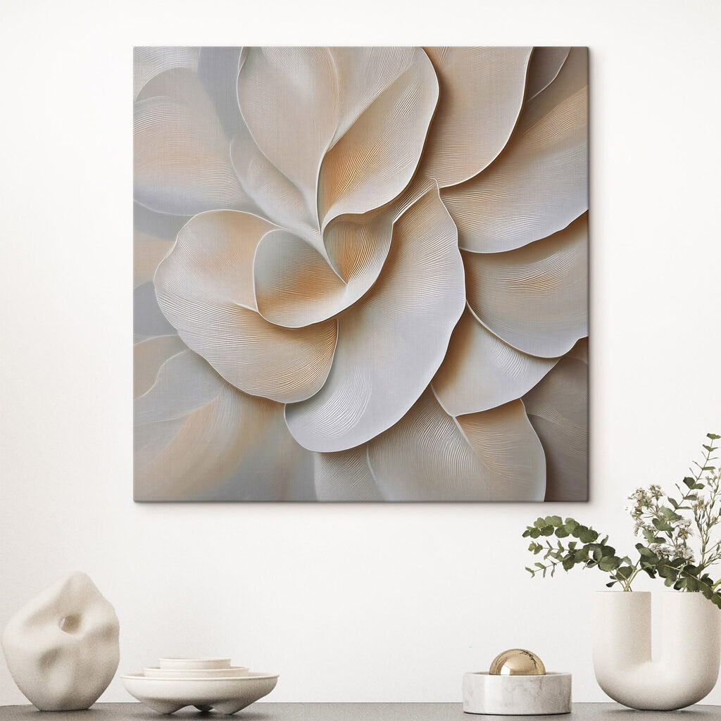 Fiori bianchi a strati — ambiente 3