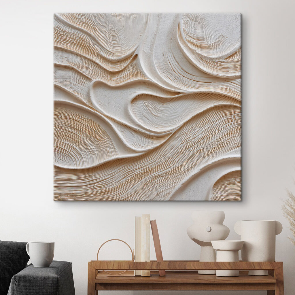 Linee color sabbia ondulate — ambiente 2