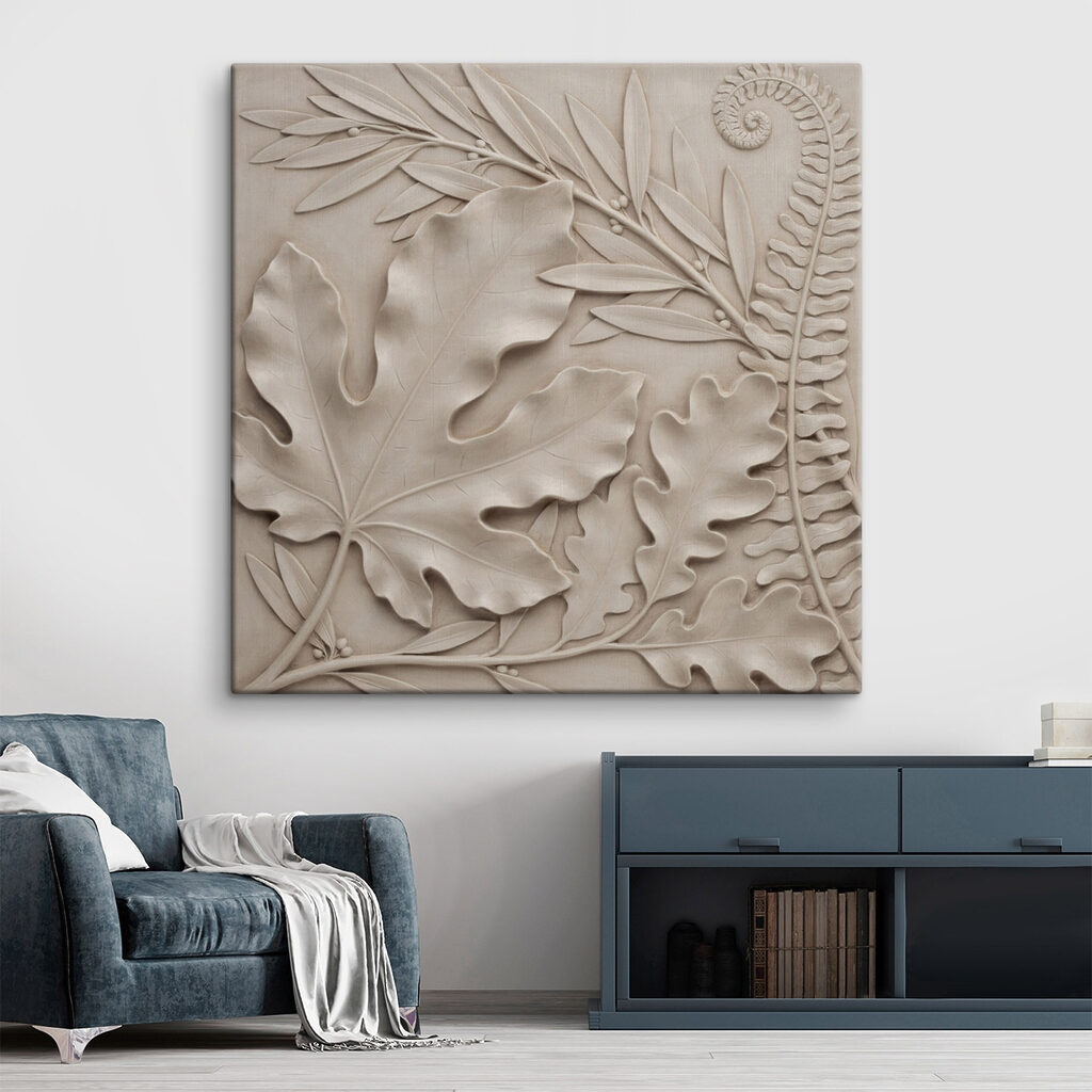 Monstera color sabbia in un ambiente