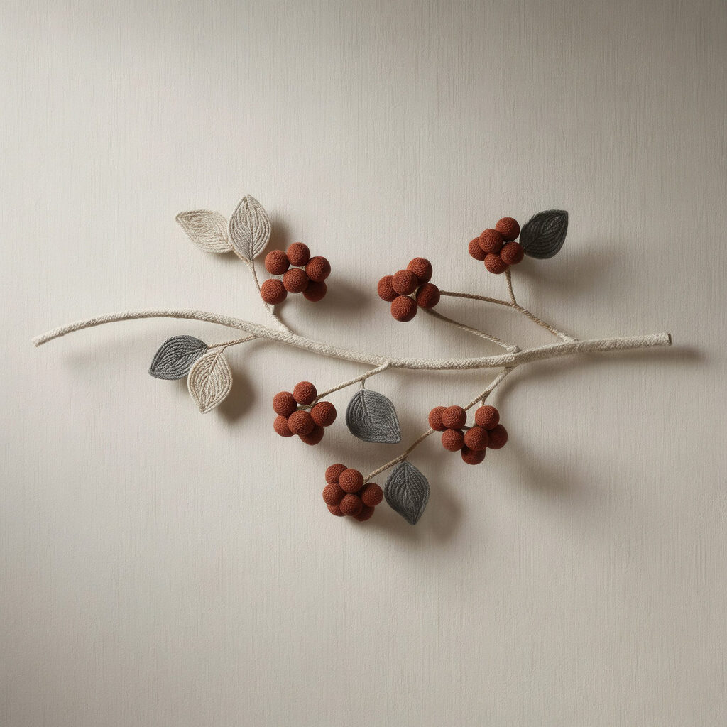 Bacche rosse sui rametti — design completo