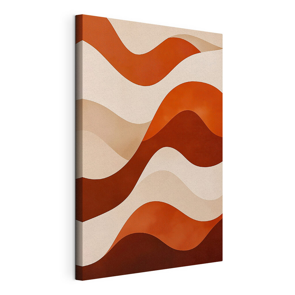 Strisce terracotta e crema — vista del prodotto