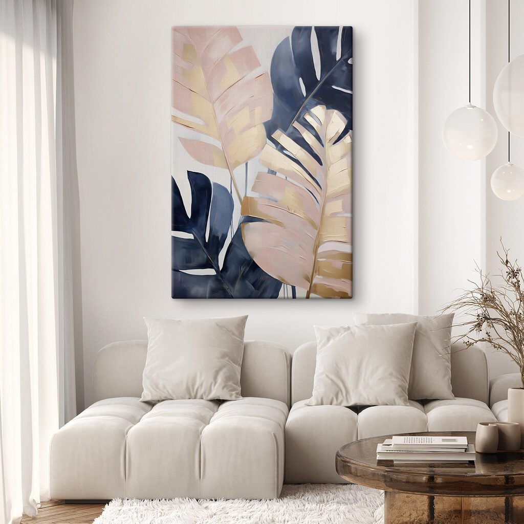 Monstera blu e rosa — ambiente 2