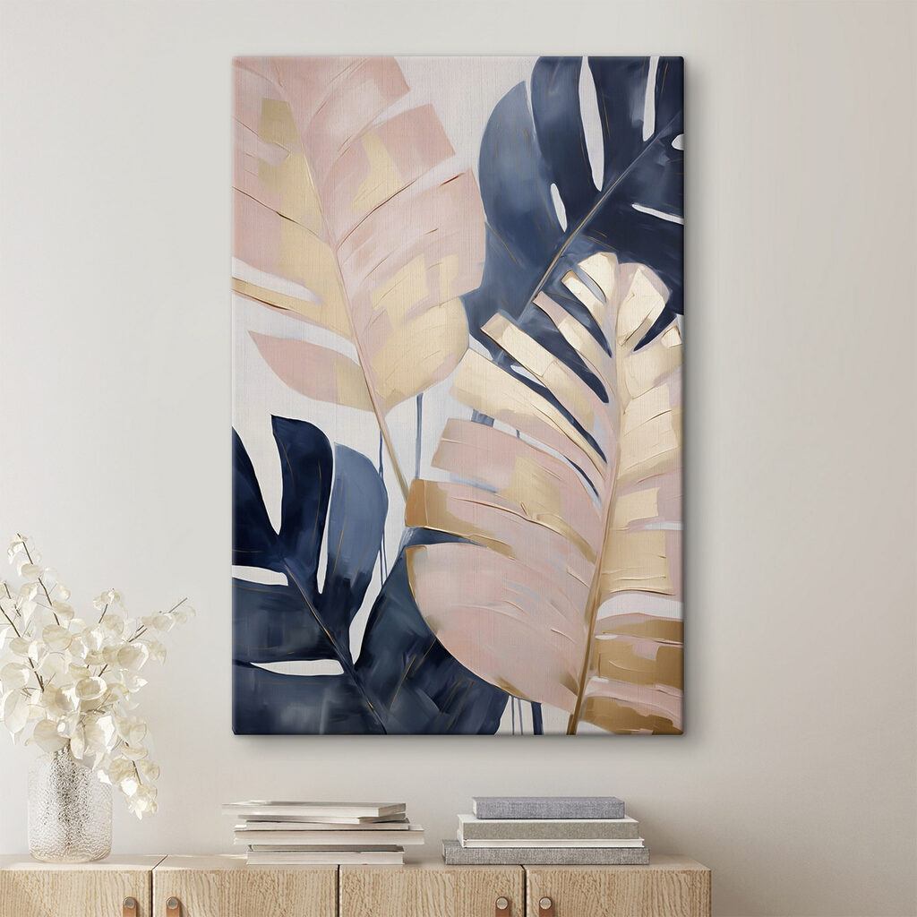 Monstera blu e rosa — ambiente 1