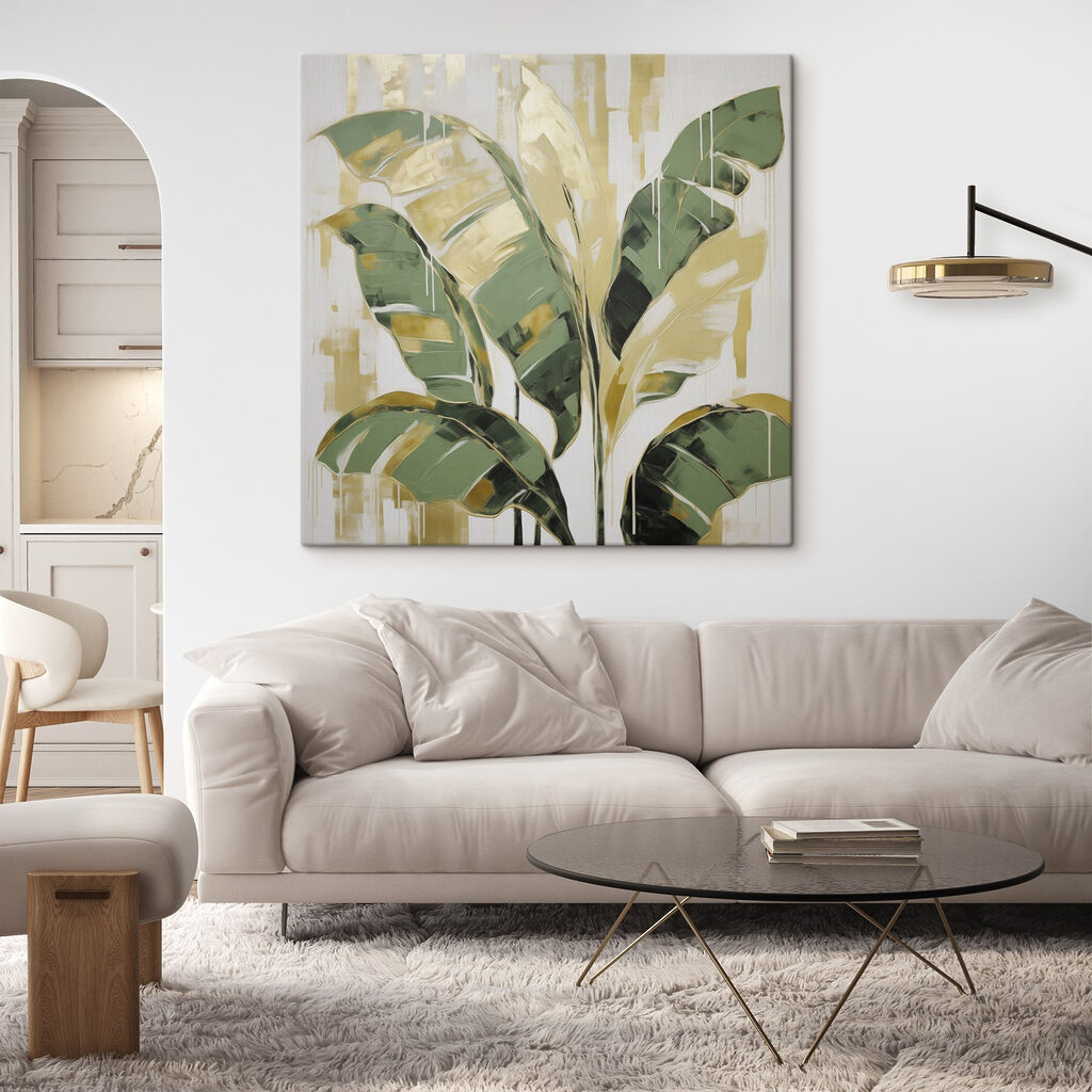 Monstera tra pennellate — ambiente 1