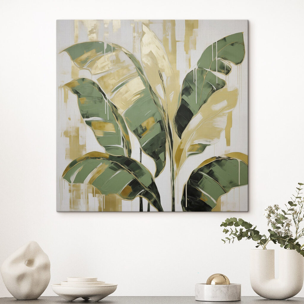 Monstera tra pennellate — ambiente 2