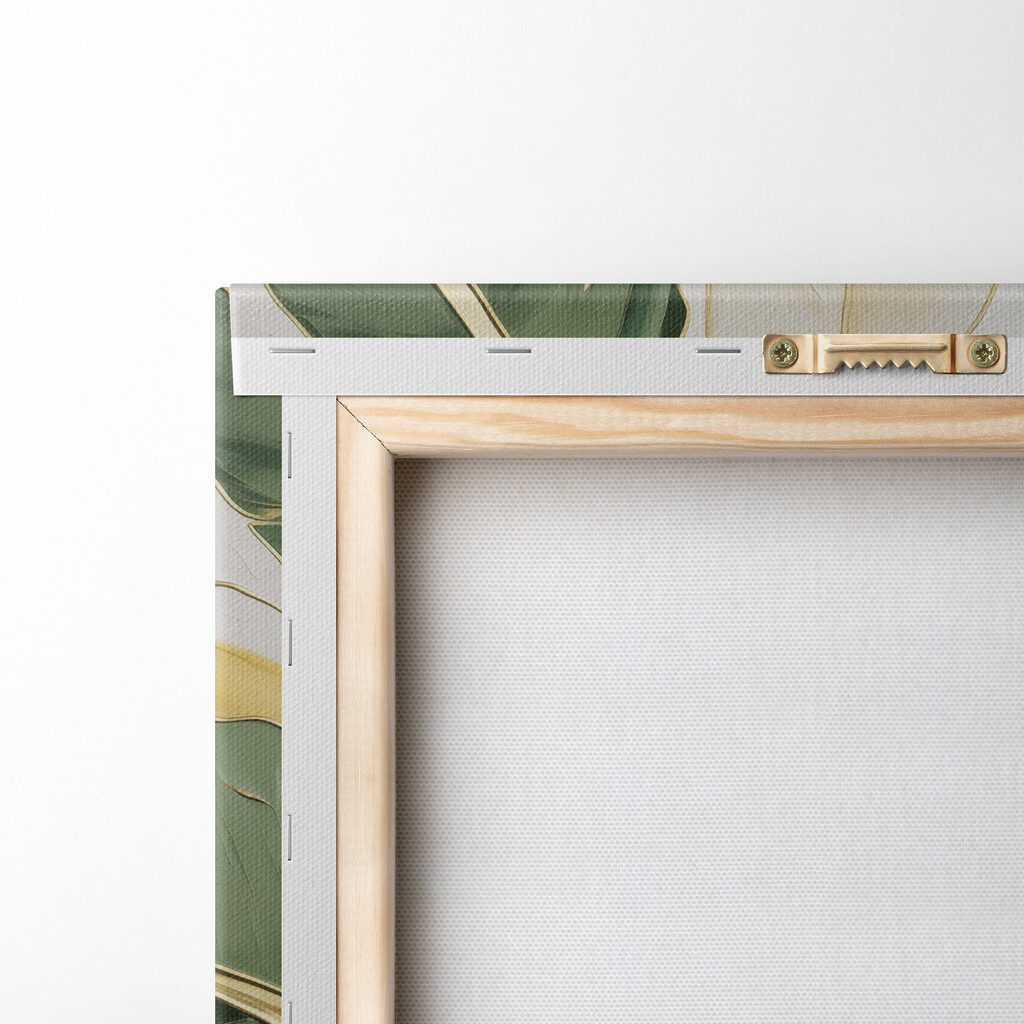 Foglie tropicali verdi — retro