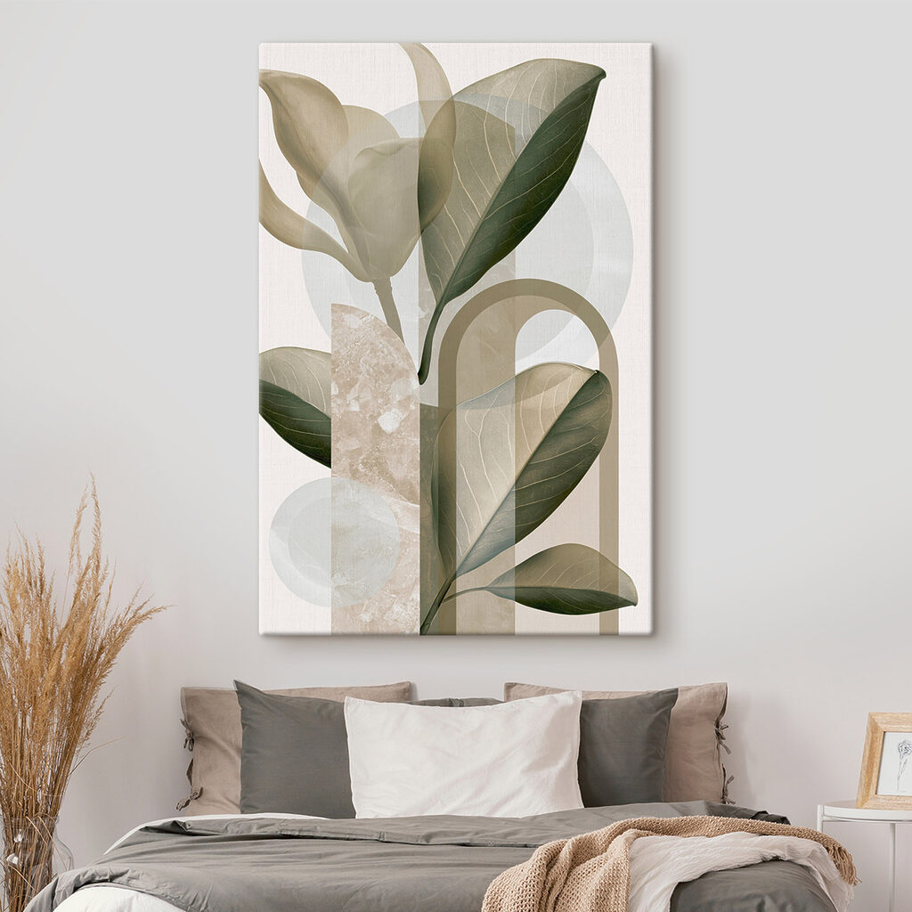 Foglie verdi tra archi — ambiente 2