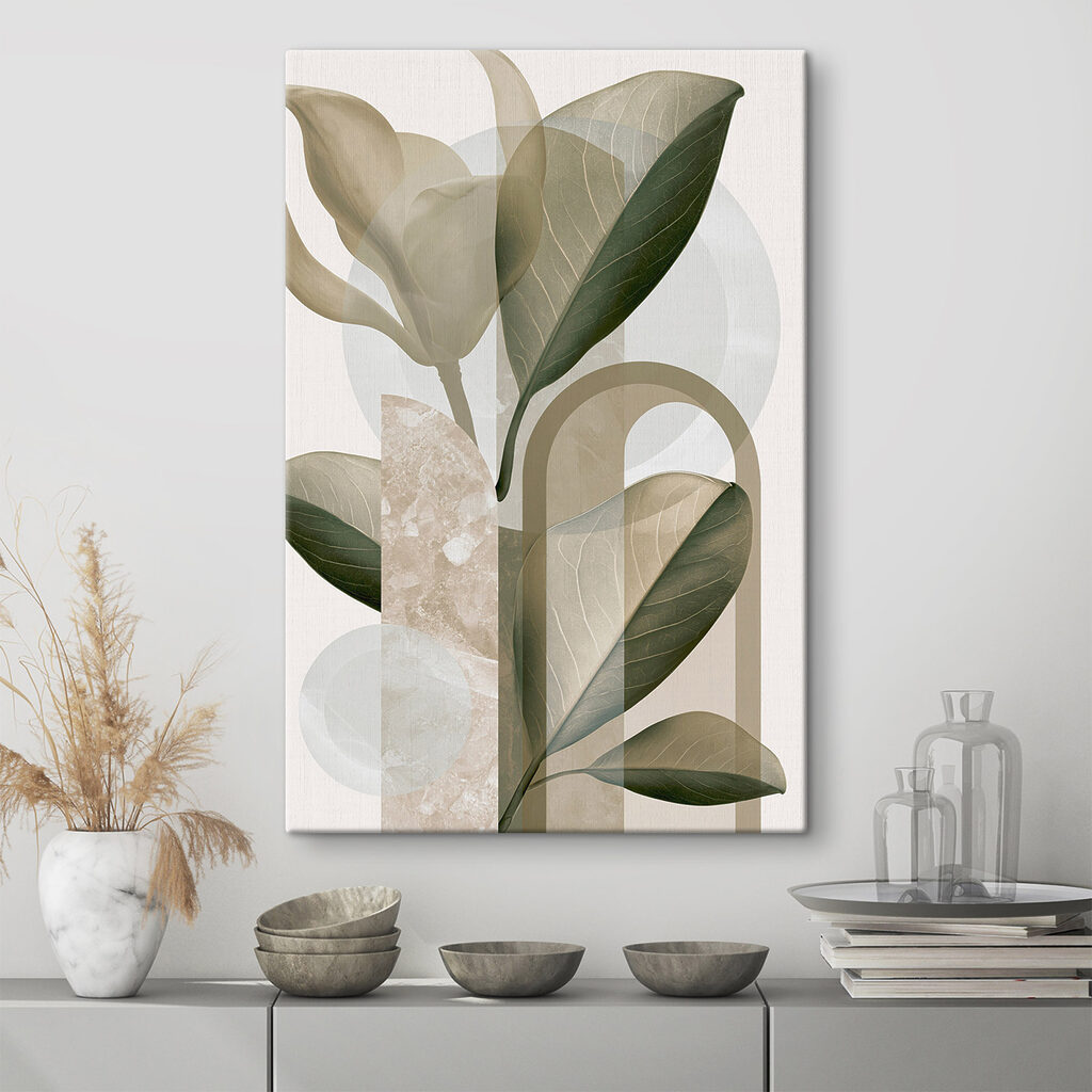 Foglie verdi tra archi — ambiente 3