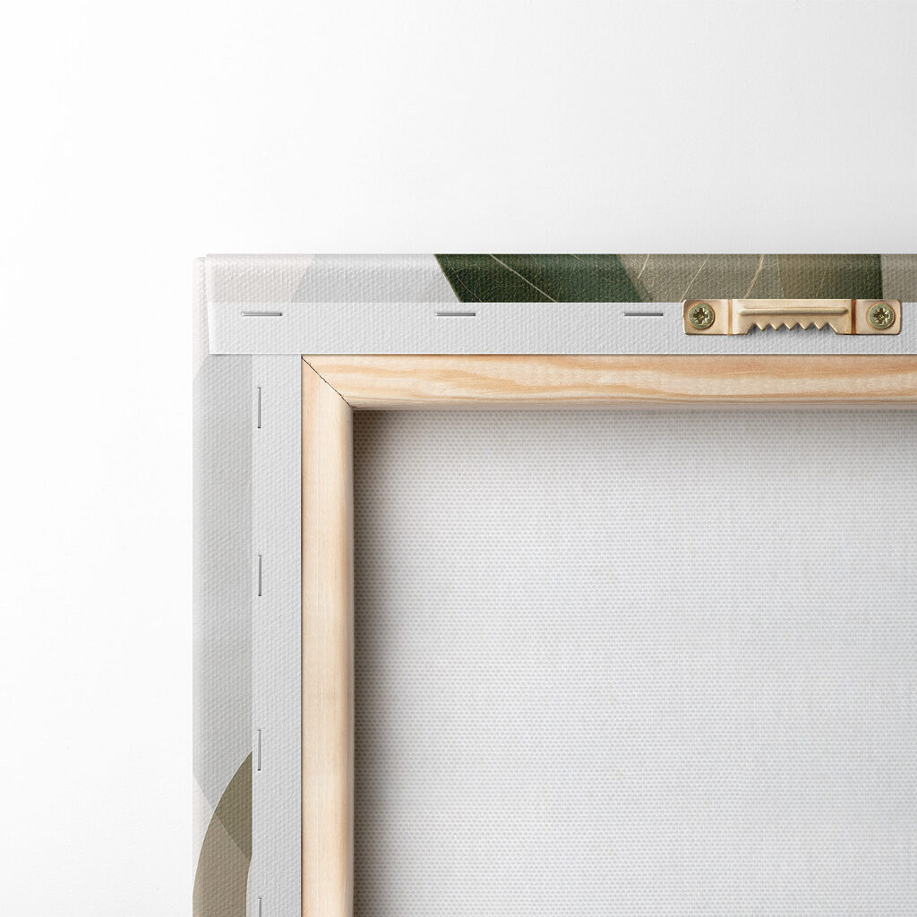 Foglie verdi tra archi — retro