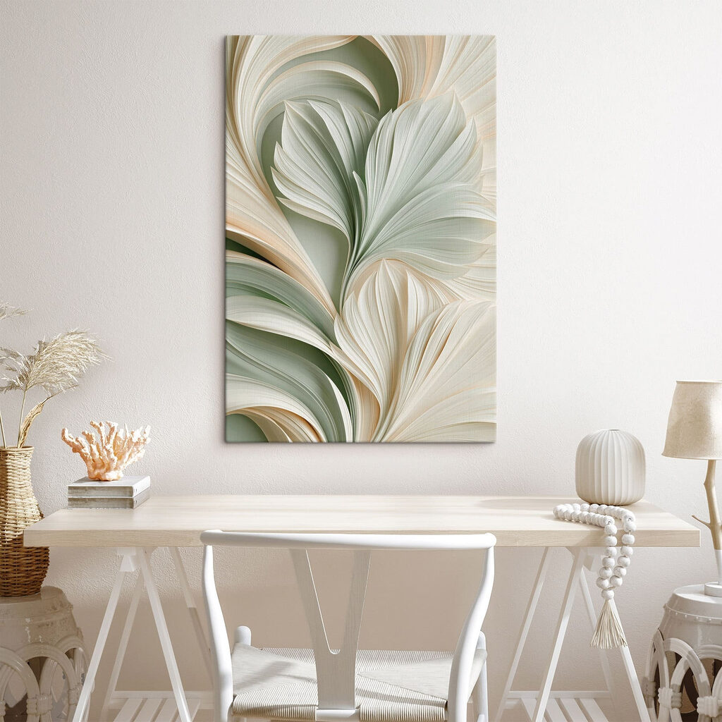 Foglie verdi ondulate — ambiente 3