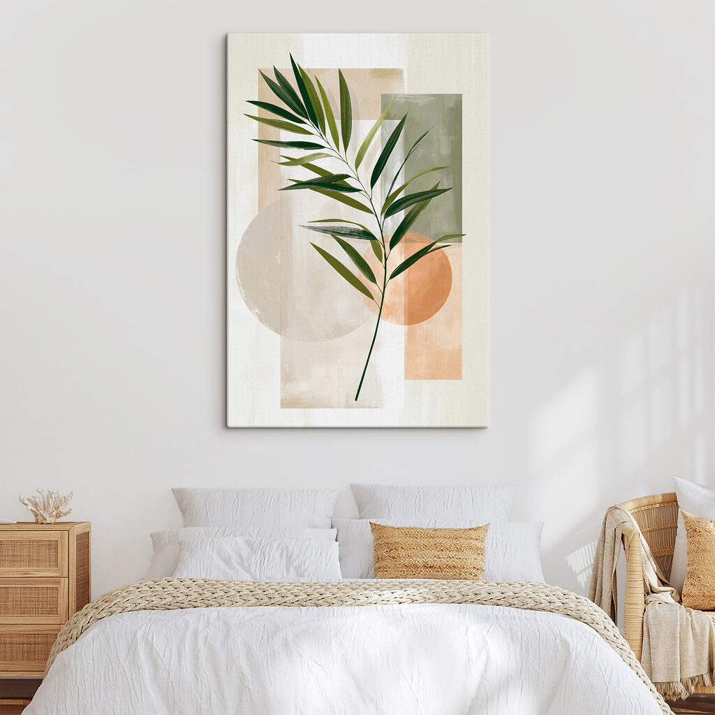 Ramo verde tra geometrie — ambiente 1