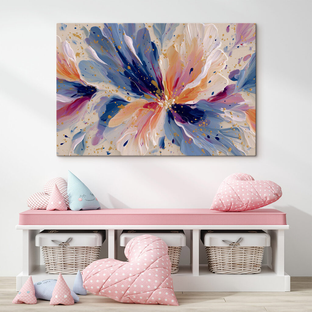 Schizzi blu e rosa — ambiente 1