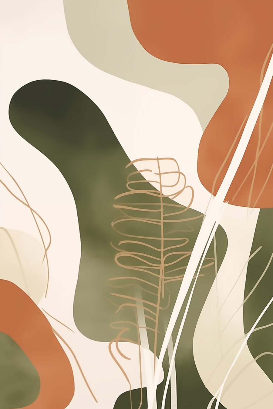 Forme organiche astratte — design completo