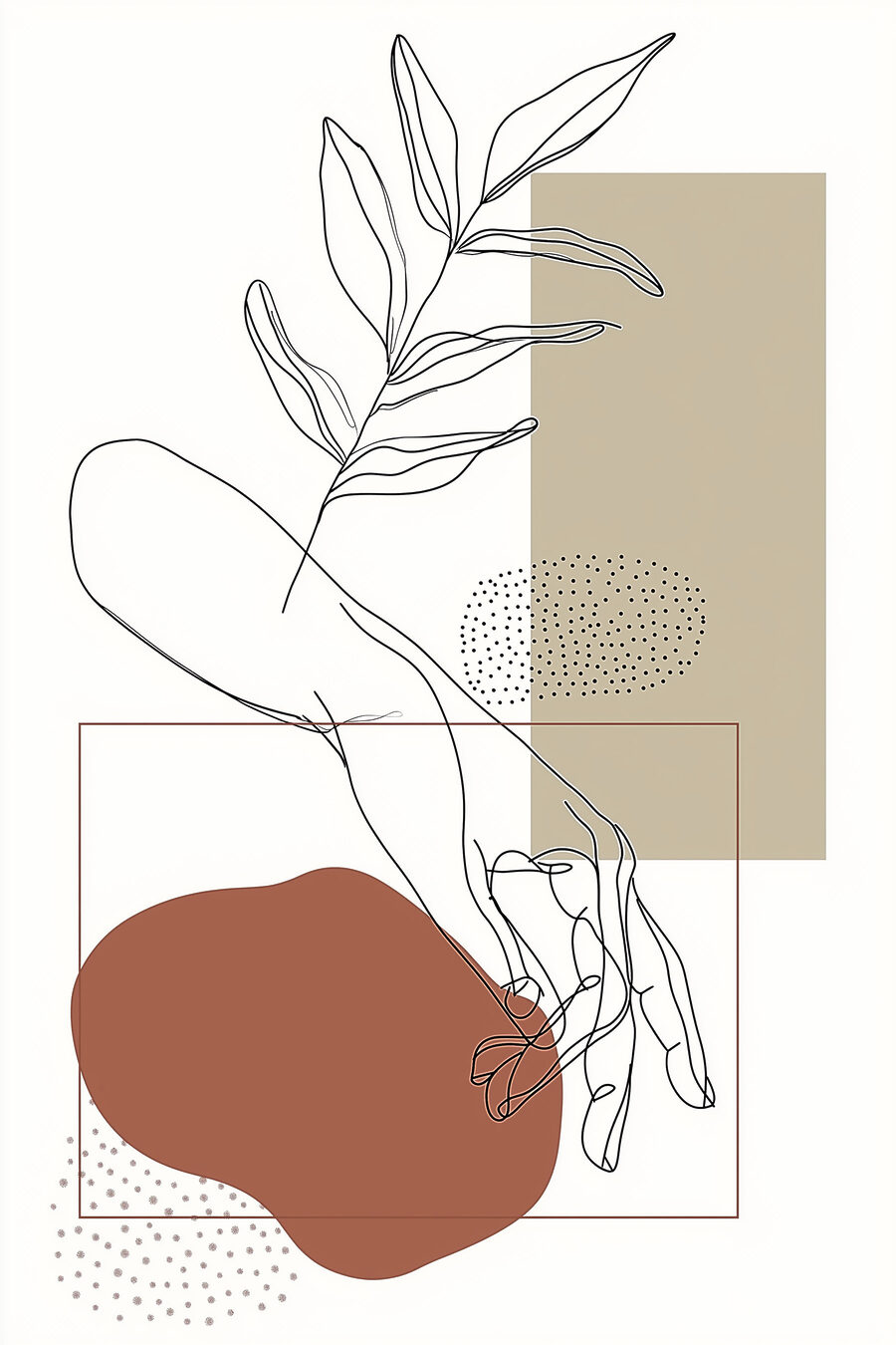 Mano e ramo — design completo