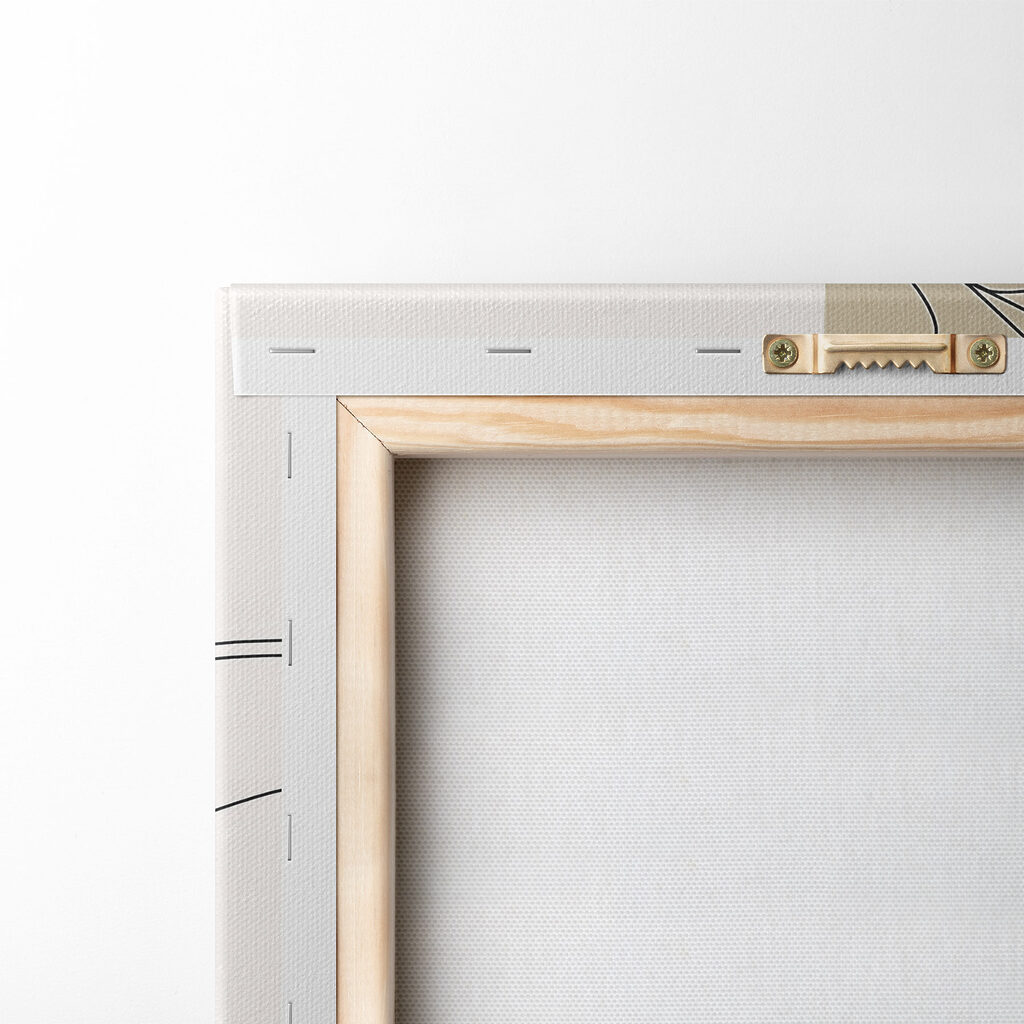 Mano tra forme terracotta — retro