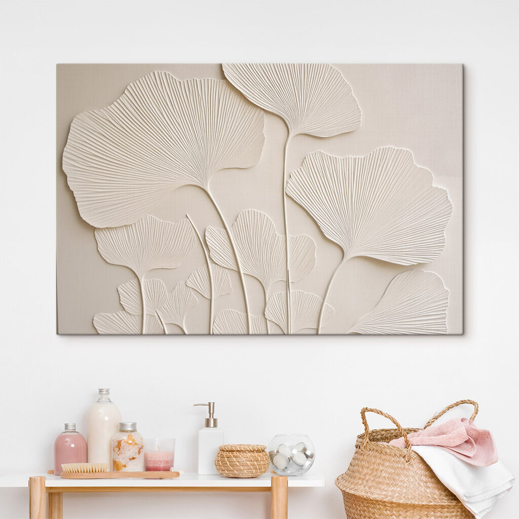 Ginkgo su steli curvi — ambiente 1