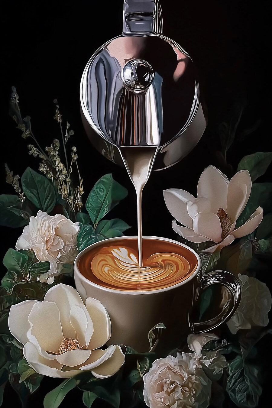 Caffè tra i fiori — design completo