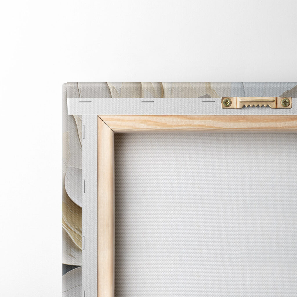 Fiore bianco su blu — retro