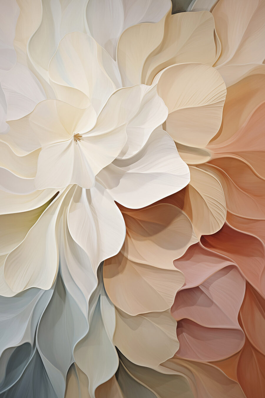 Forme ondulate pastello — design completo