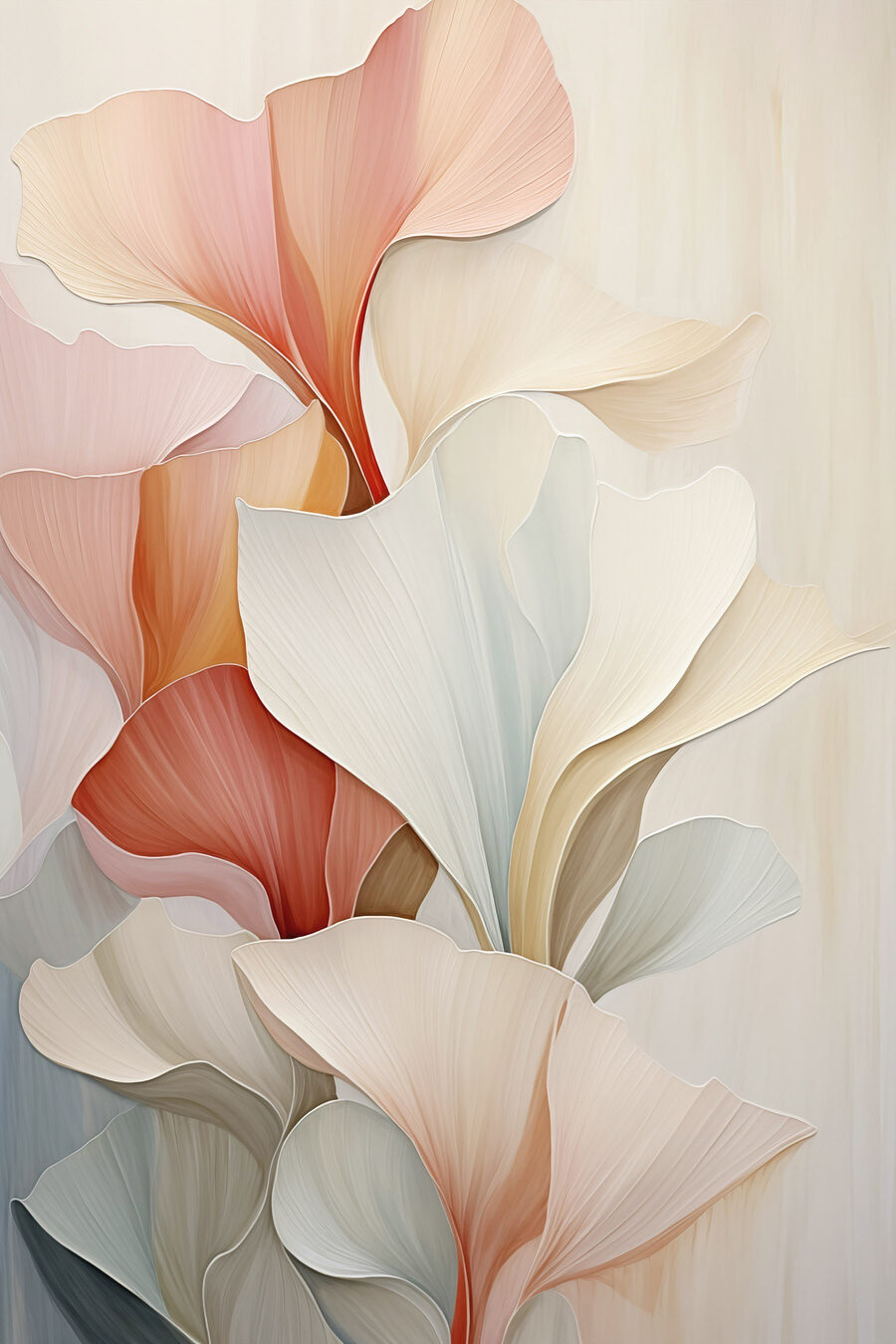 Calici rosa e crema — design completo