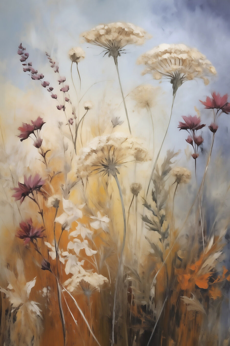 Fiori di campo luminosi — design completo
