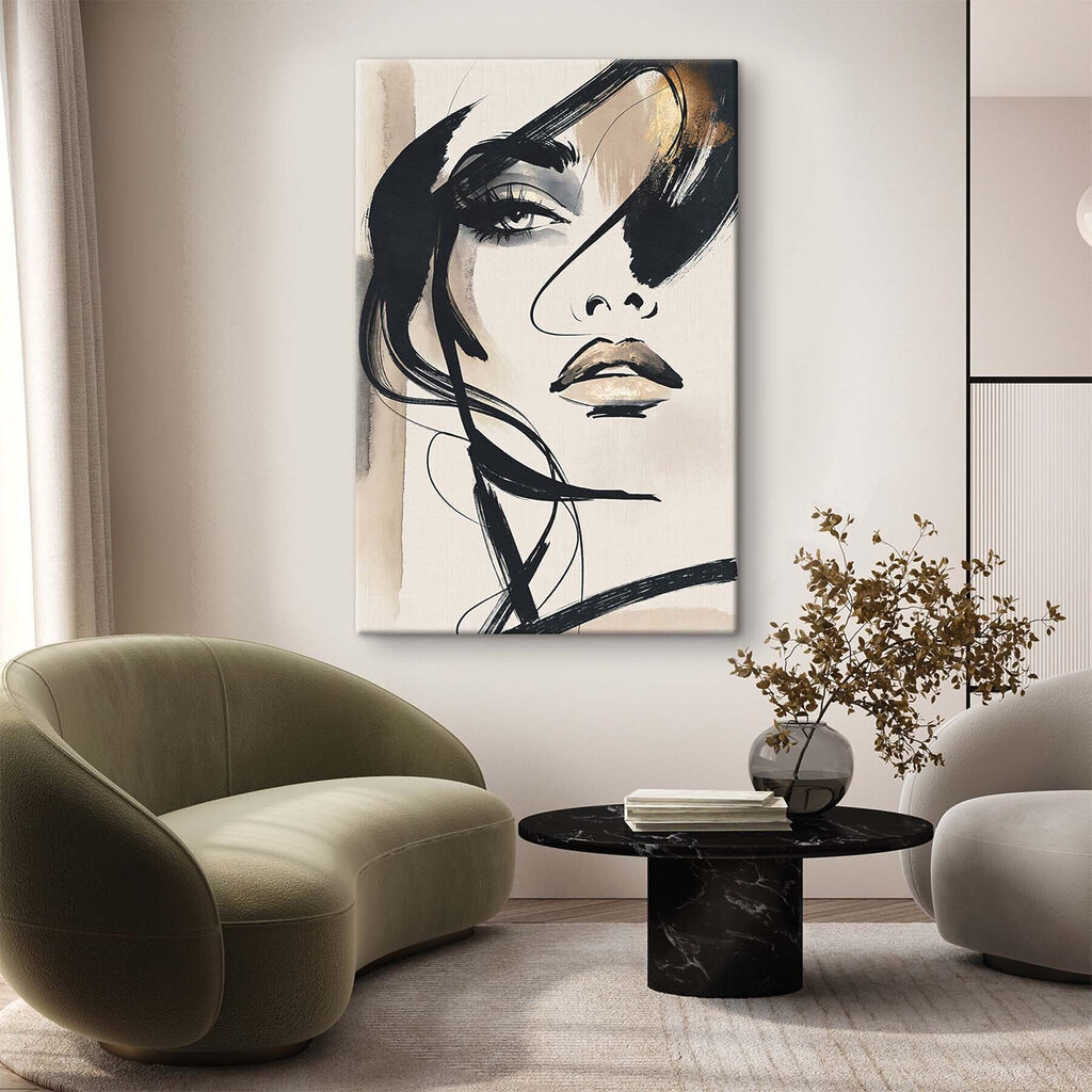 Sguardo di donna in un ambiente
