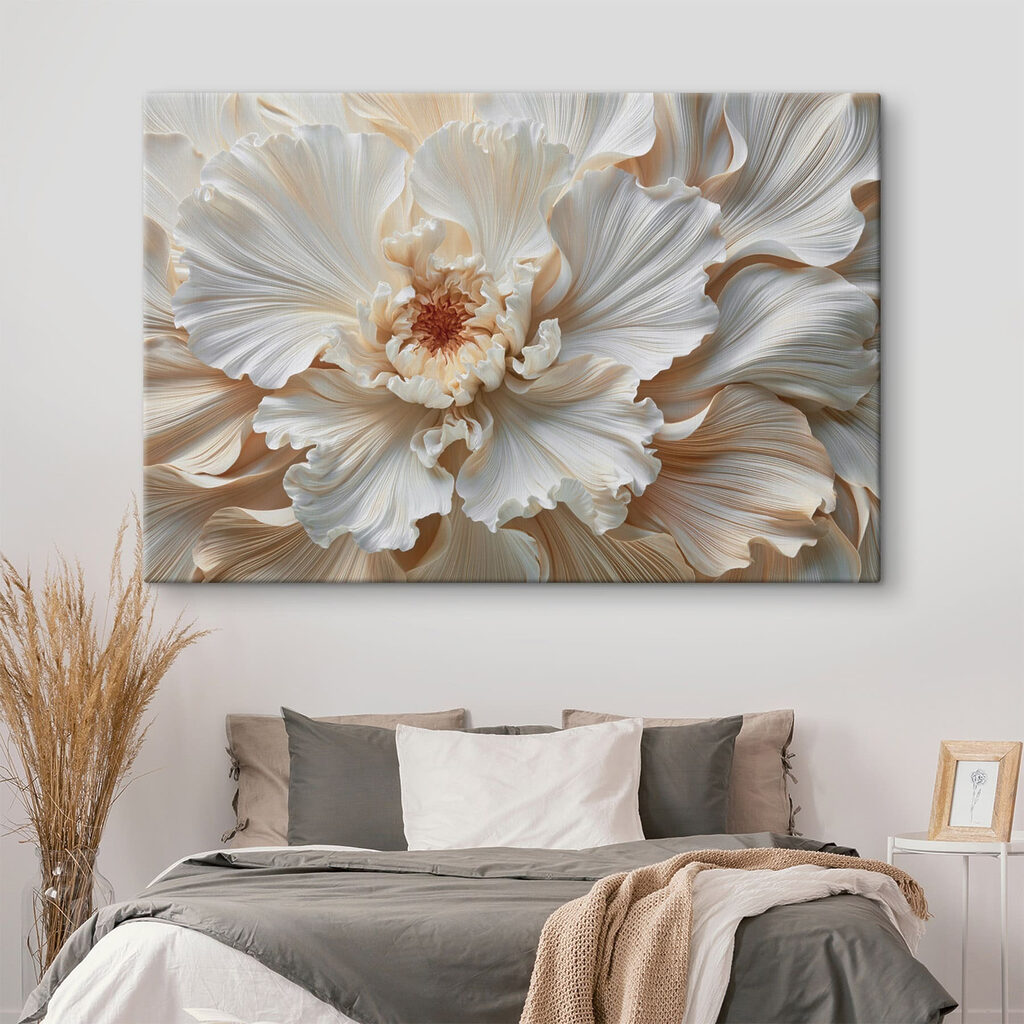 Fiore bianco ondulato — ambiente 2