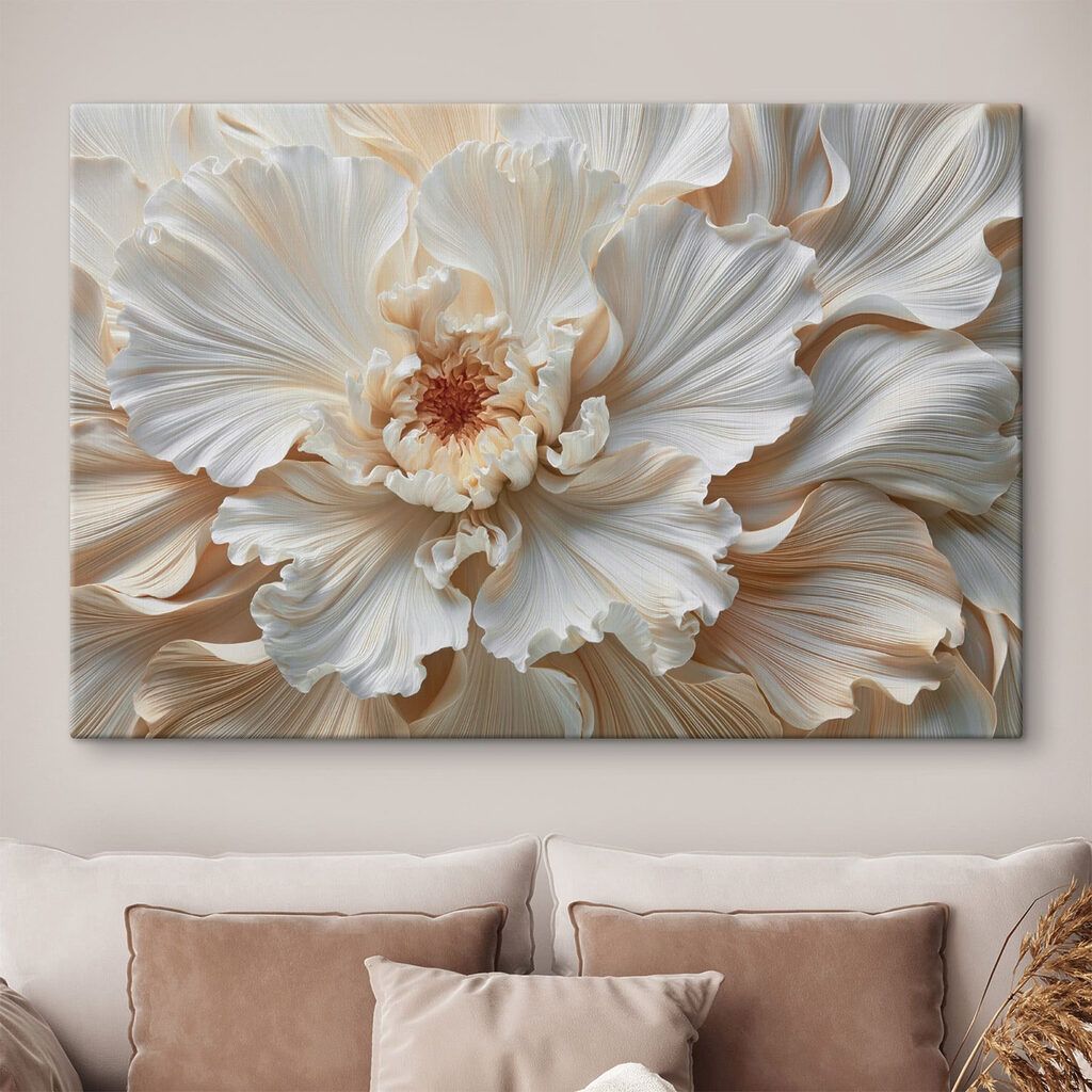 Fiore bianco ondulato — ambiente 3