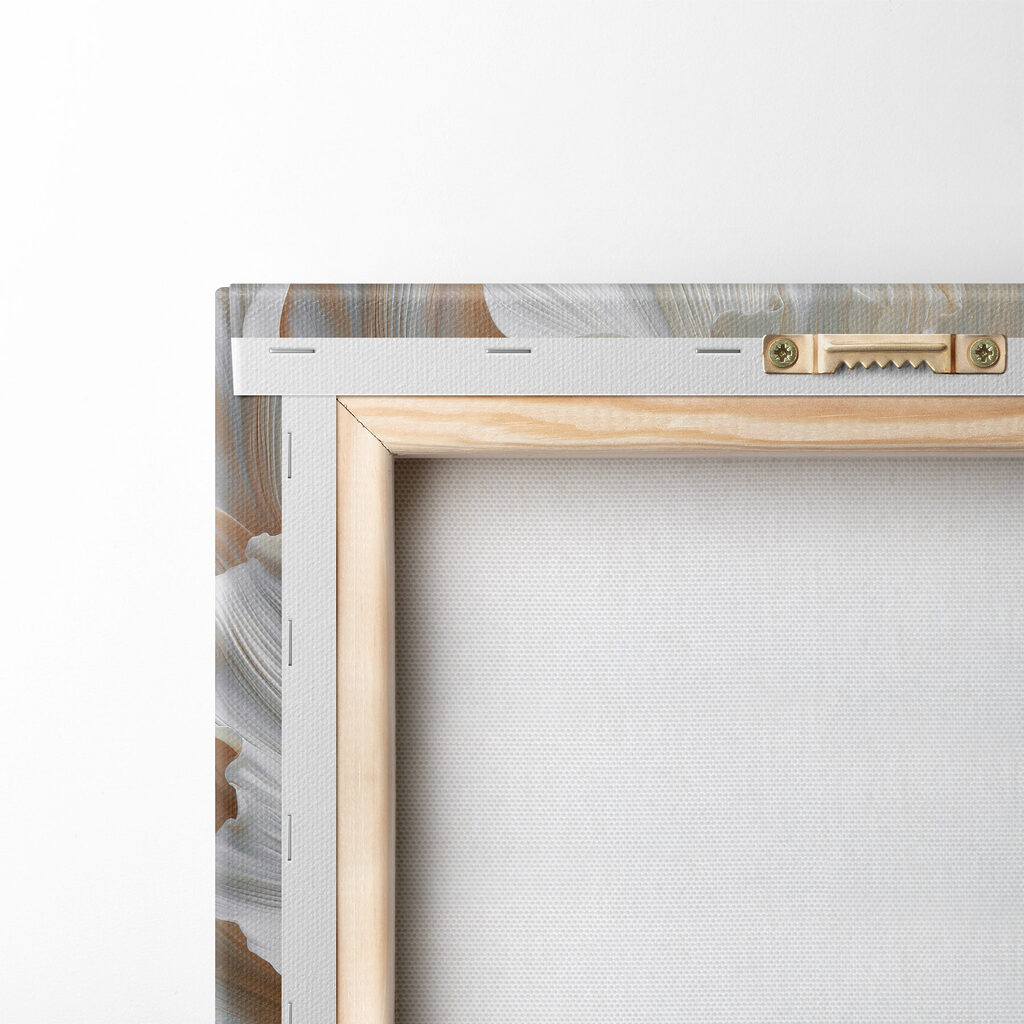 Fiore bianco ondulato — retro