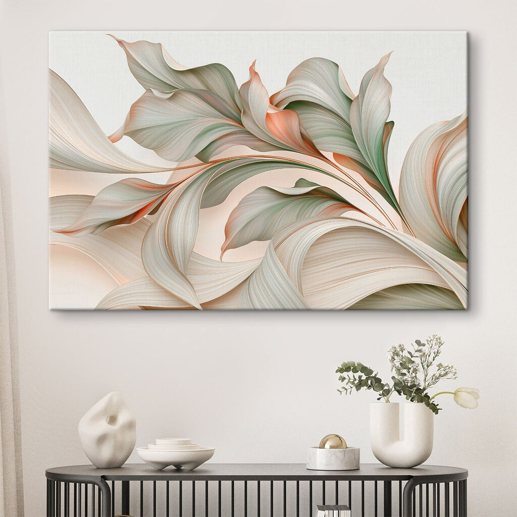 Foglie ondulate pastello — ambiente 2